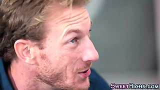 Ponytails teen swallows sperm