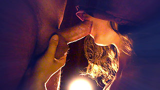 She Swallows It All Till to the Last Drop. the Slowest and Most Sensual Blowjob Ever