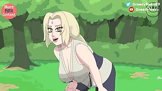 Tsunade takes charge and gives Sakura a wild ride with futa powers