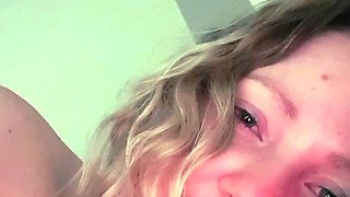 Dirty Blonde Mommy Big Boobs Smokes Masturbate