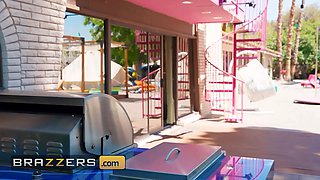Brazzers - hottie dark haired Jayla Page can't fight back her friend's husband Scott Nails' big penis