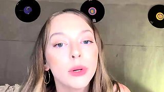 Curly Blonde Teen Records Solo Dildo Masturbation More at