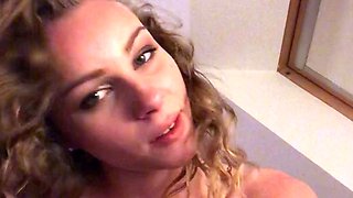 Amateur blonde teen girlfriend toyed and facialized