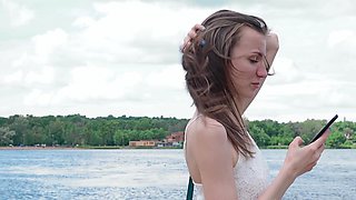 Russian Nelya's slender body takes it all: first anal & steamy BJ