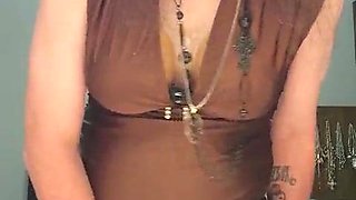 Buxom Sissy Spunking 2