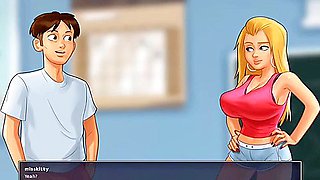 Car Toon - Stepsis Wants Stepbros Huge Dick- Summertime Saga