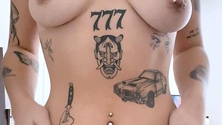 Sexy small titted brunette Judy C