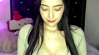 Amateur striptease and Solo masturbation