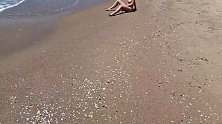 A Completely Naked Stranger Is Masturbating in View and I Am Helping Him
