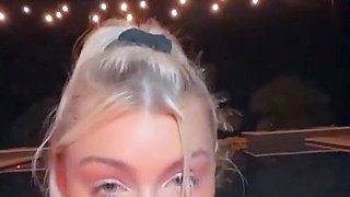 Therealbrittfit is having fun by the pool