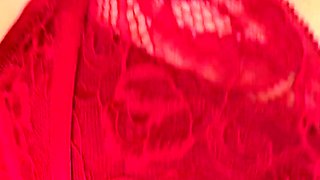 Risky Public Blowjob in Lingerie Store's Dressing Room