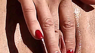 Glass Anal Dildo on the Roof Top - Part 1