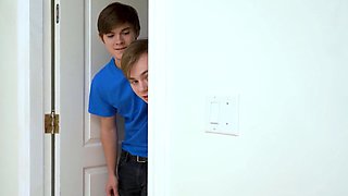 FamilyOrgasm - Stepbros Peeping their Bi Stepsisters