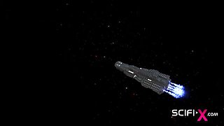 Lovely chippie - anal creampie scene - Scifi-X