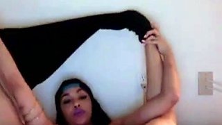 Pierced Ebony Pussy on Webcam