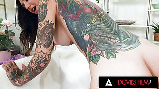 DEVILS FILM - Tattooed Babes Jessie Lee And Rocky Emerson Eat Each Other's Pussies With Passion