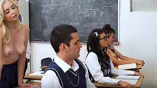 Kylie Rocket Lexi, Lily Hands On Learning New Student at