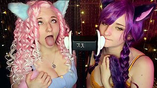 Party amateur teens lesbian sixtynine while getting fucked