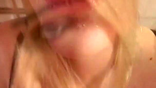 Teen Gets Slaps Spit Face and Swallows Cum