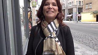 Luxury Czech mature picked up and fucked providing unforgettable anal