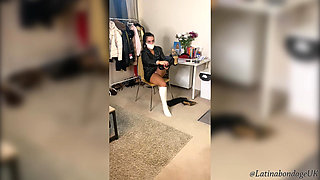 Latina Tied up and Gagged with Microfoam (hd)