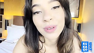 Big-Titted Brazilian Teen's Solo Webcam Show