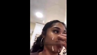 Real homemade amateur facial cumshot