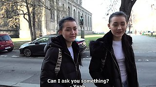 CzechStreets Naive Twins#threesome #bigass #hardcore