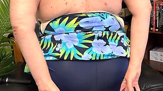 Your Best Friends Mum Shows off Her Tankini, Shiny Tights and Doxy Toy