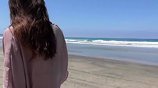Shy Goth Exhibitionist - Nude Beach Shawl