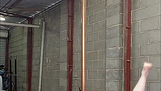 Nude Pole Dance with Butt Plug