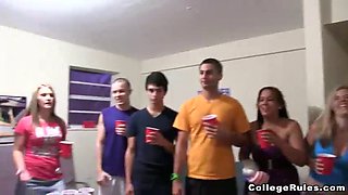 Watch how tight college teen gets down with stripper stripper and her group of busty friends at crazy party