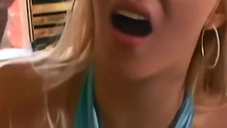 Thick Cum in Mouth Gets Swapped Between the Bisexual Girls in Kissing Play During Threesome.