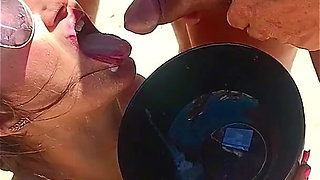 Massive Bukkake at Le Cap D'agde, Used by Strangers and Cuckold Ending with My Husband