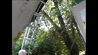 Italian Sluts Orgy: Cum Drinking Outdoor Threesome with Alex Magni & Kassi Nova