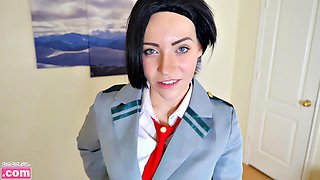 Momo Yaoyorozus Femdom Pregnancy in My Hero Academia Cosplay