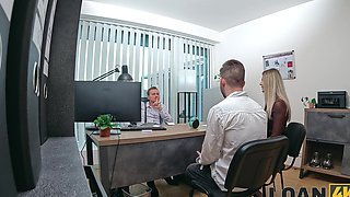 The man fucked his secretary Stanley Johnson in nylons