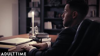 Busty Mature Darla's Intimate Moments With Her Young Boss in the Office