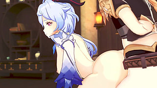 Genshin Impact - Ganyu and Aether Passionate Sex Scene - 3D Hentai Animation