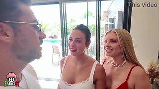 3some with 2 fabulous stunners on a Pool Table - SPLATTERING, SOLE FETISH & JIZZ ON FACE