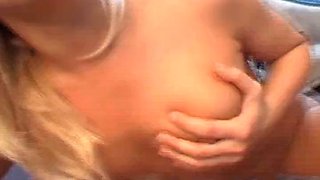 Amazing German blonde sucks and rides a hard cock in POV