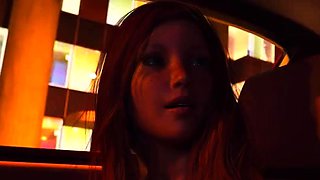 Foxy 3D Superwoman bounces up and down on a cock