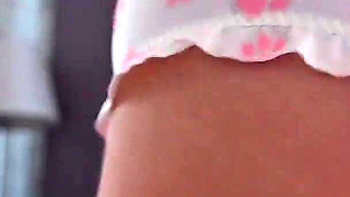 Sexy Panties Stepsister Teasing with Her Perfect Ass