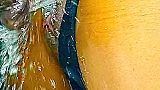 Ebony Teen Squirts Unstoppable in Doggy-style