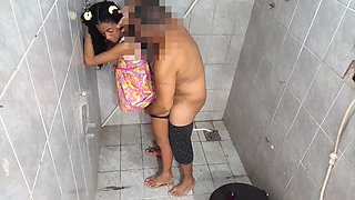 Fuckfest in the shower with my daughter-in-law.