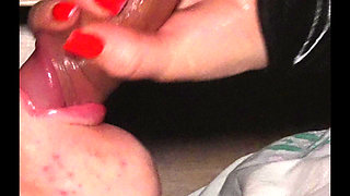 She wants a close up sucking under a table