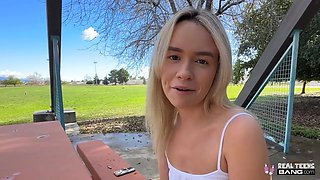 18+ - Bubble Butt Teen 18+ With Hairy Pussy Does Her First Ever Porn Casting With Khloe Kingsley And Real Teens