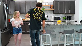 Horny stepsis teases and fucks stepbro