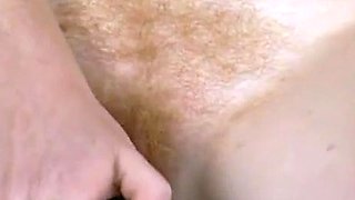 Redhead Adult Star Uses Dildo and Sucks Cock