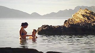 Wet horny couple enjoyed fucking at a secret beach